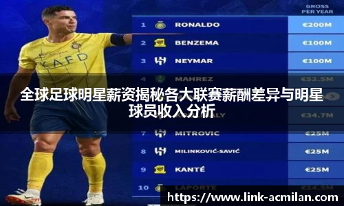 全球足球明星薪资揭秘各大联赛薪酬差异与明星球员收入分析